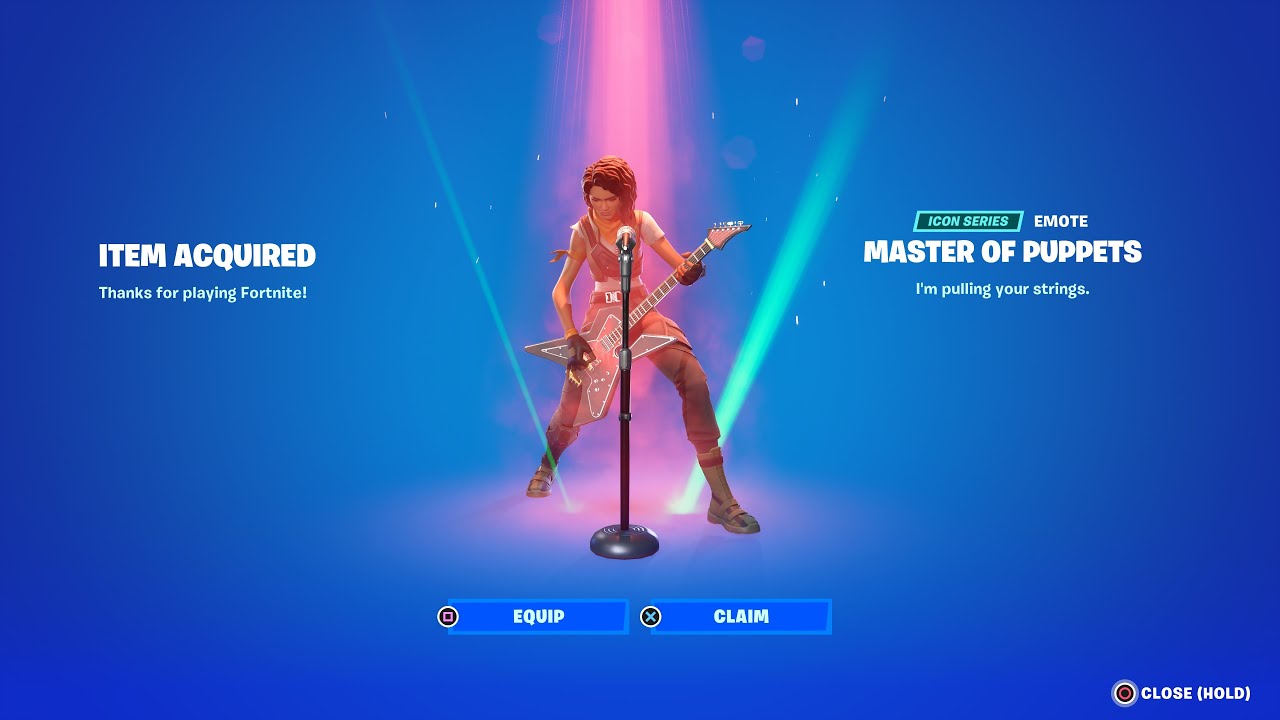 Master of Puppets Emote Fortnite