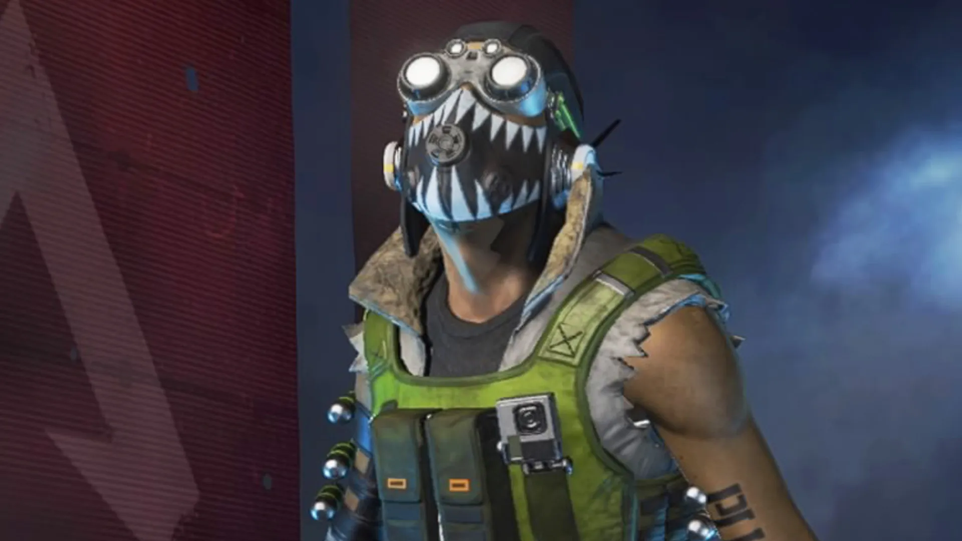 Octane, who has the highest of the Apex Legends character pick rates among lower-ranked players.