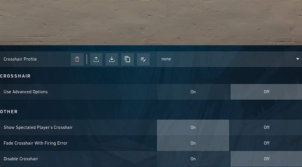 crosshair VALORANT
