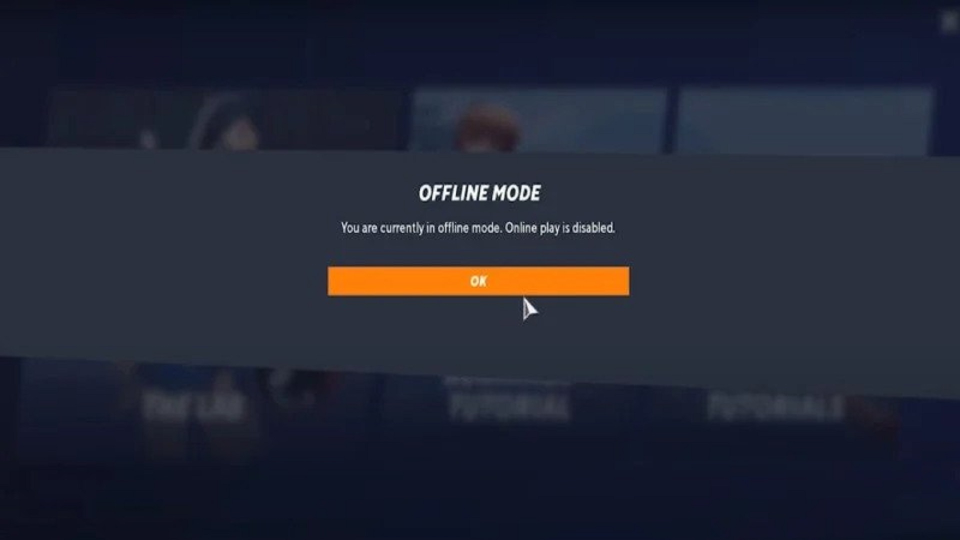 MultiVersus offline mode screen
