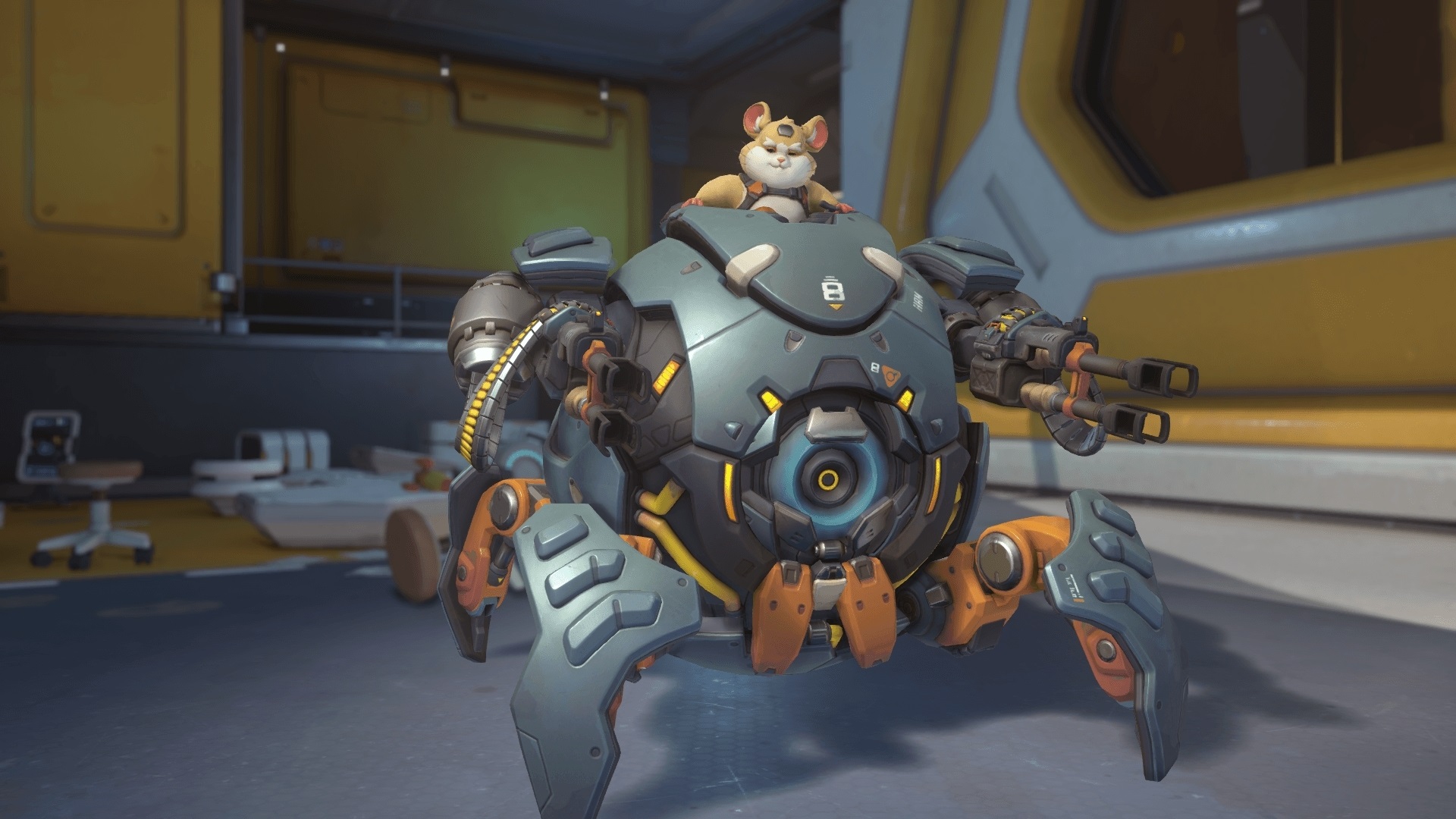 Wrecking Ball, one of the heroes players can unlock for free in Overwatch 2