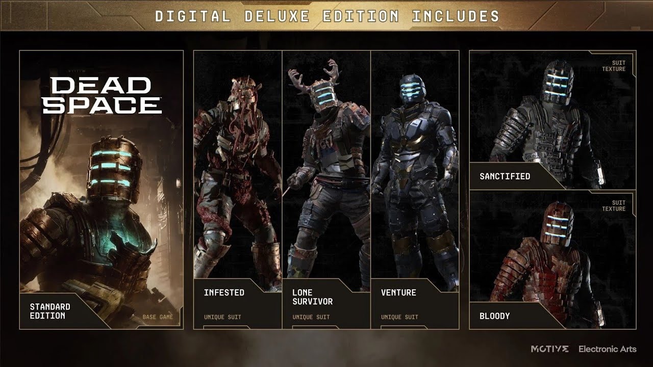 Deluxe Edition Suits Dead Space Remake