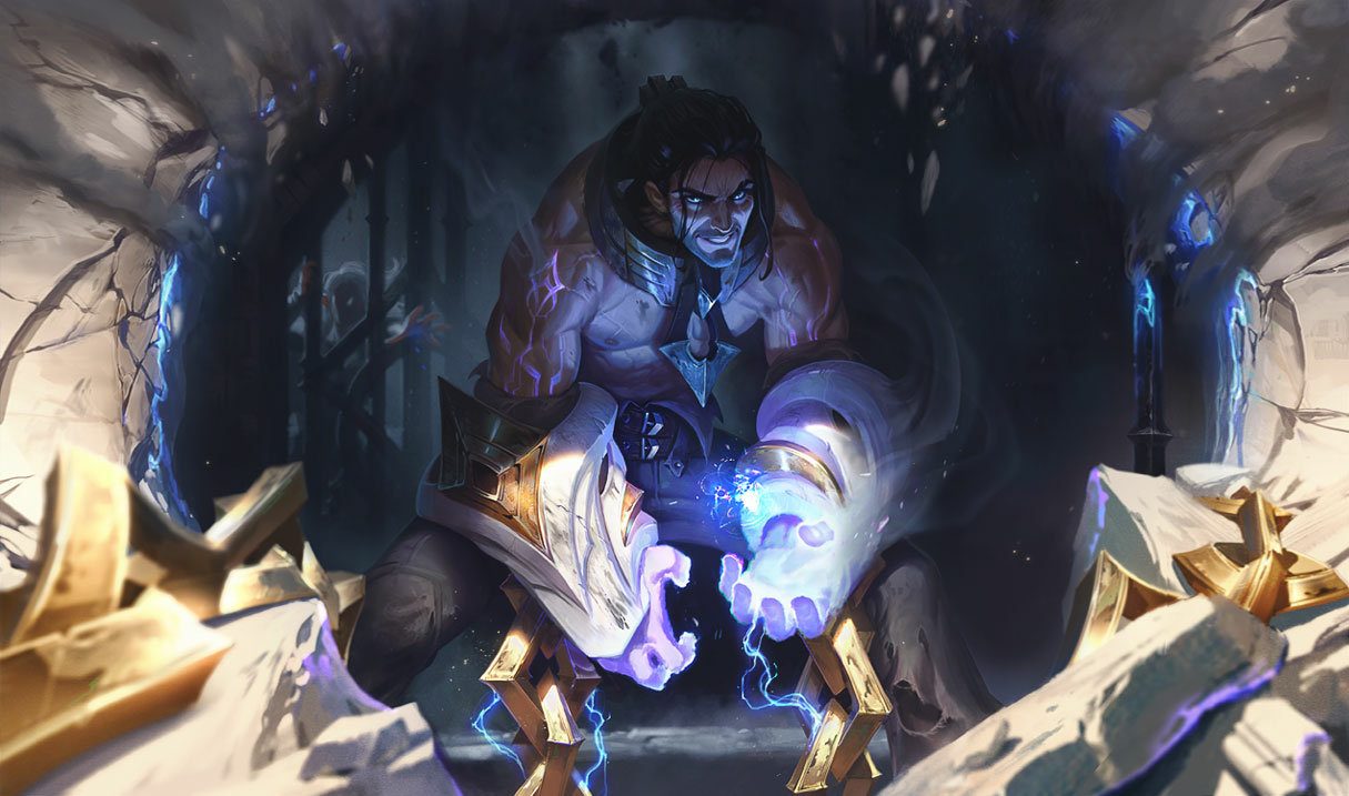 Sylas' League of Legends splash art.