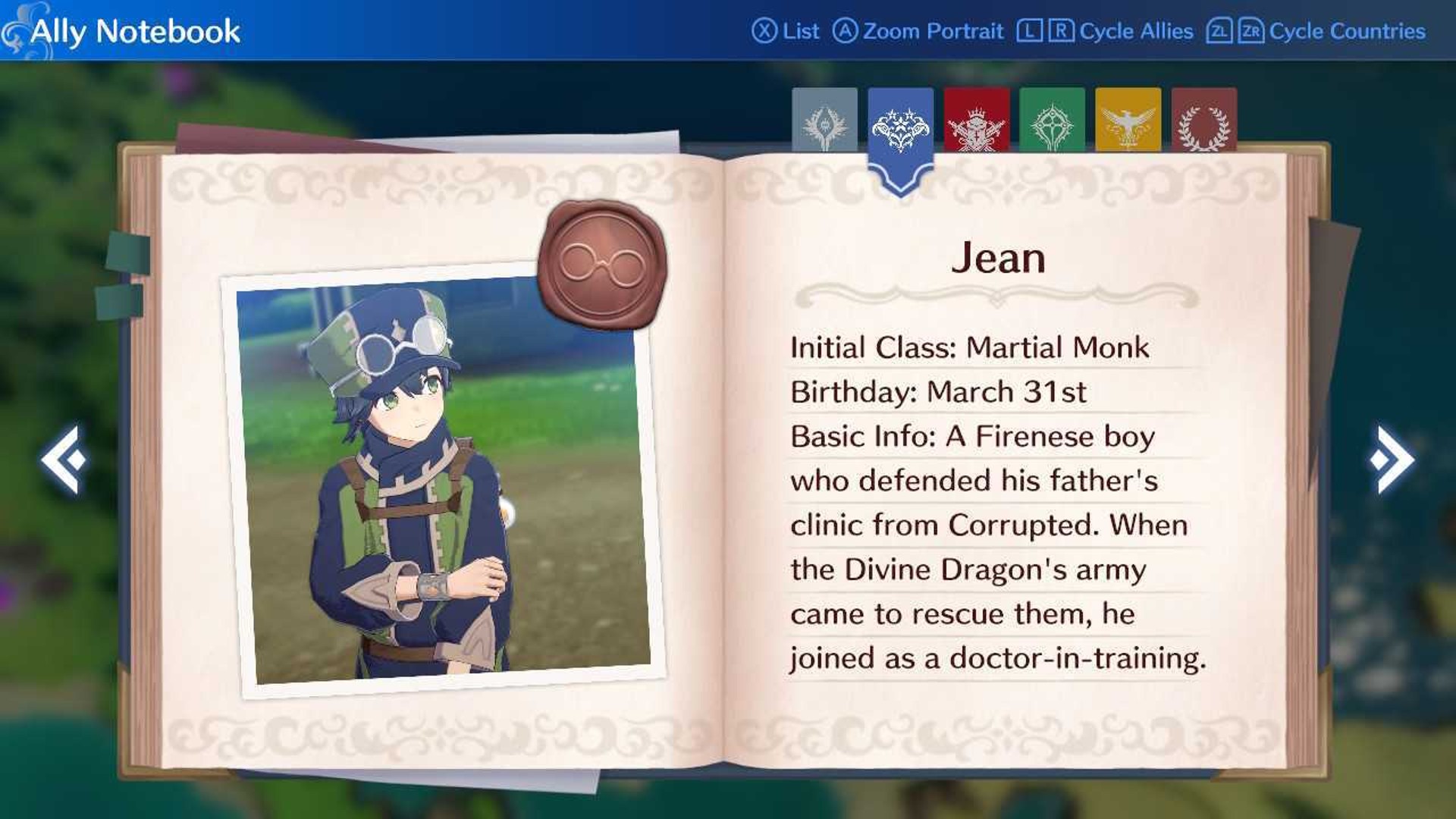 Jean Fire Emblem Engage