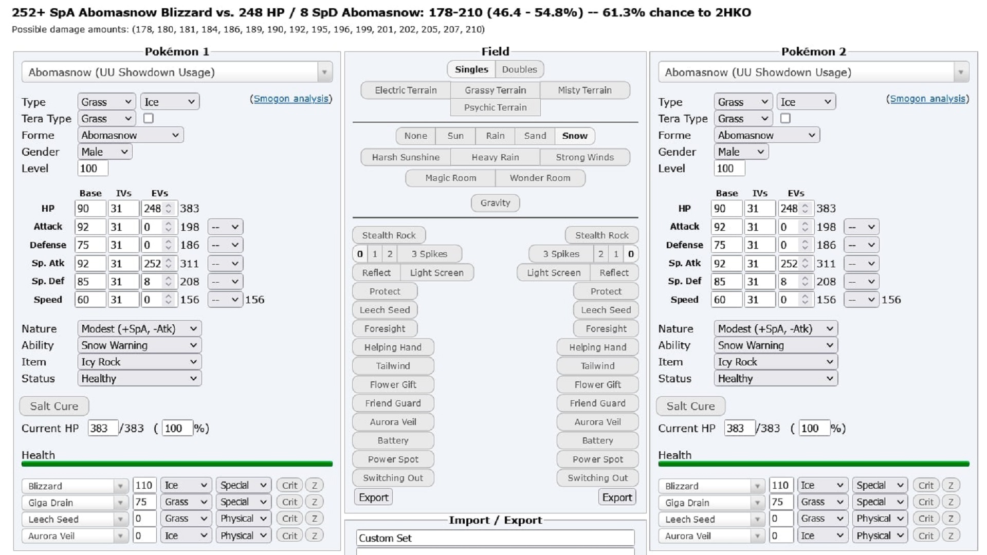 Pokémon Damage Calculator screenshot