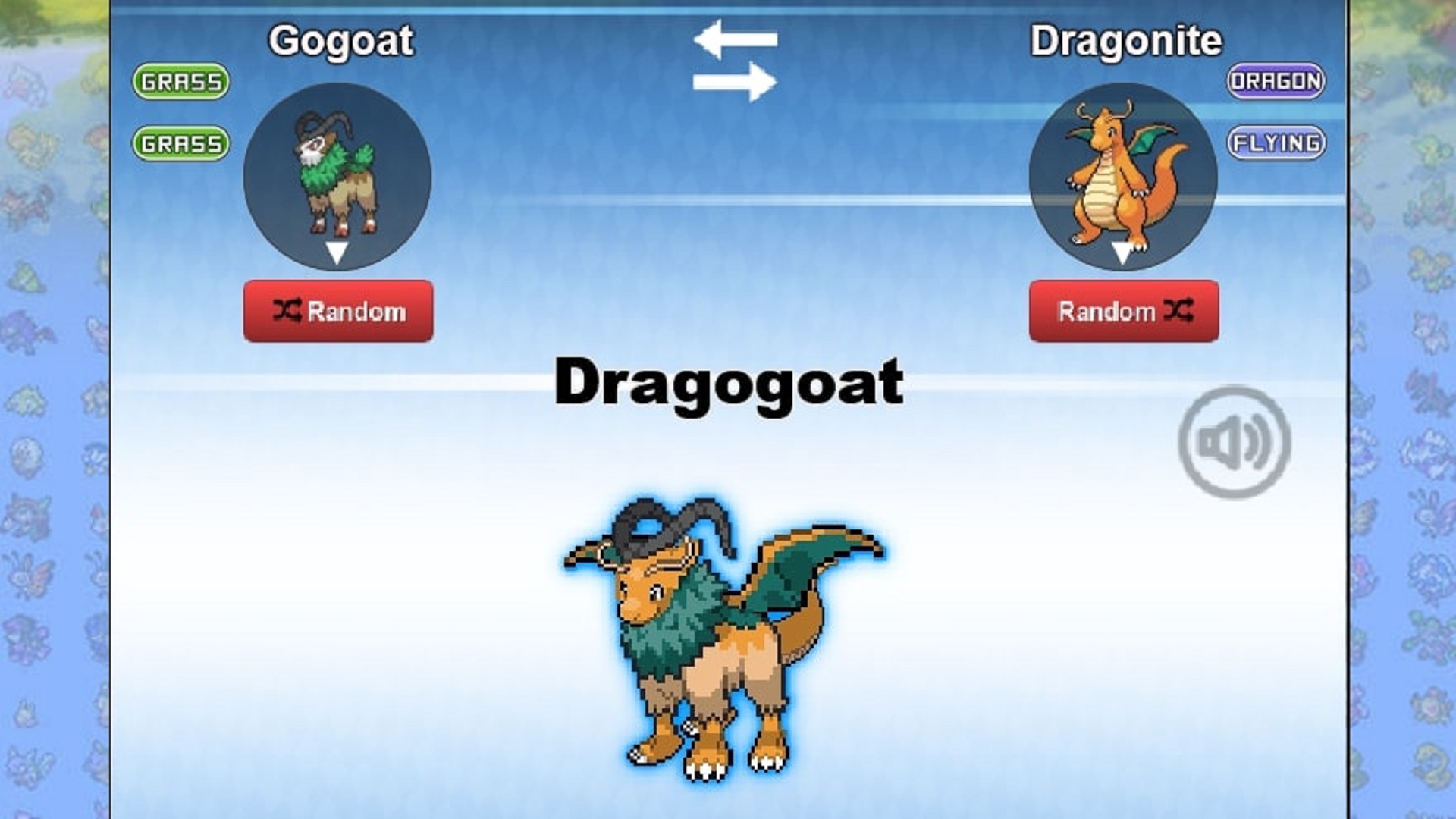 Gogoat and Dragonite fusion