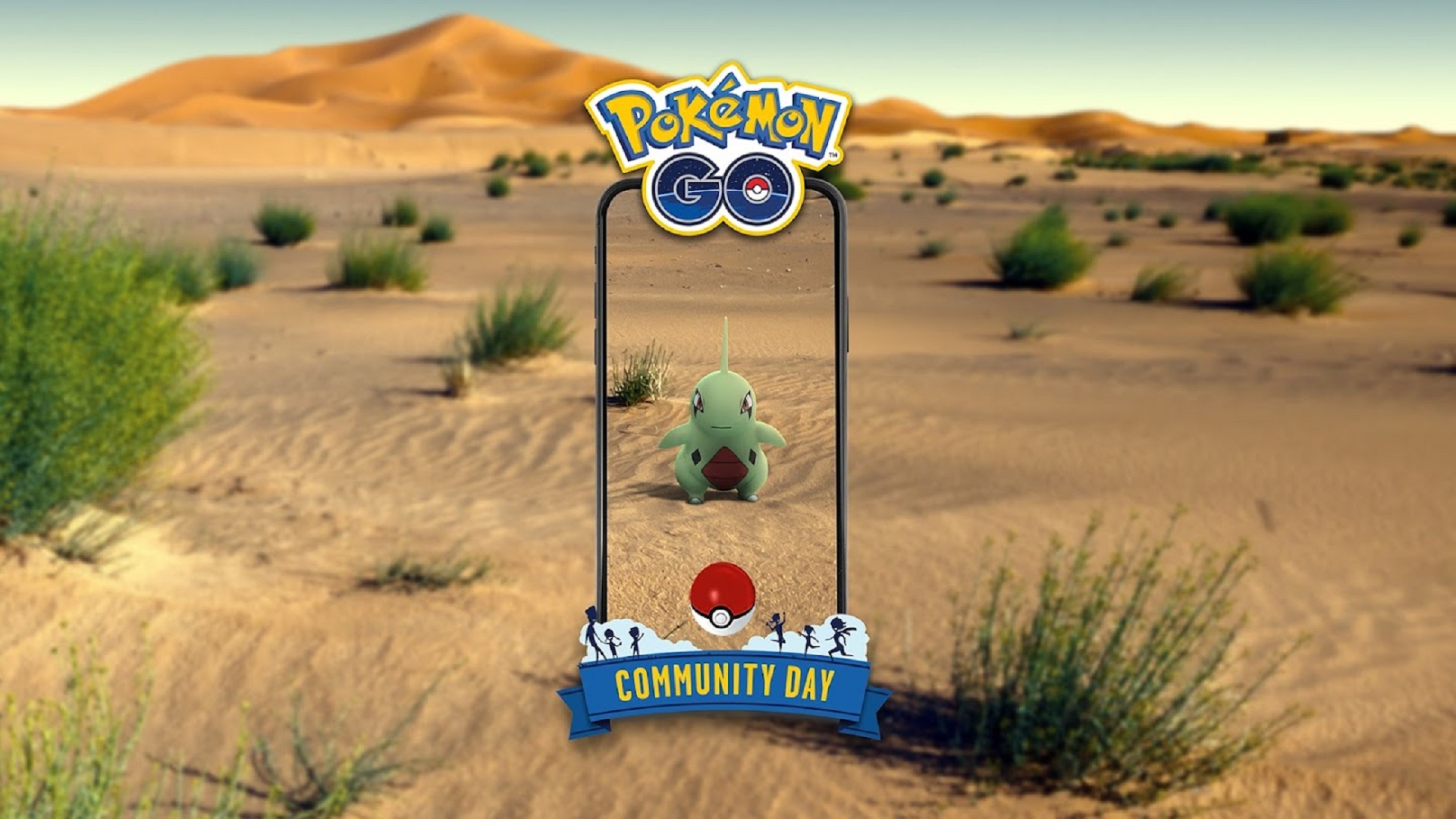 Larvitar Community Day graphic