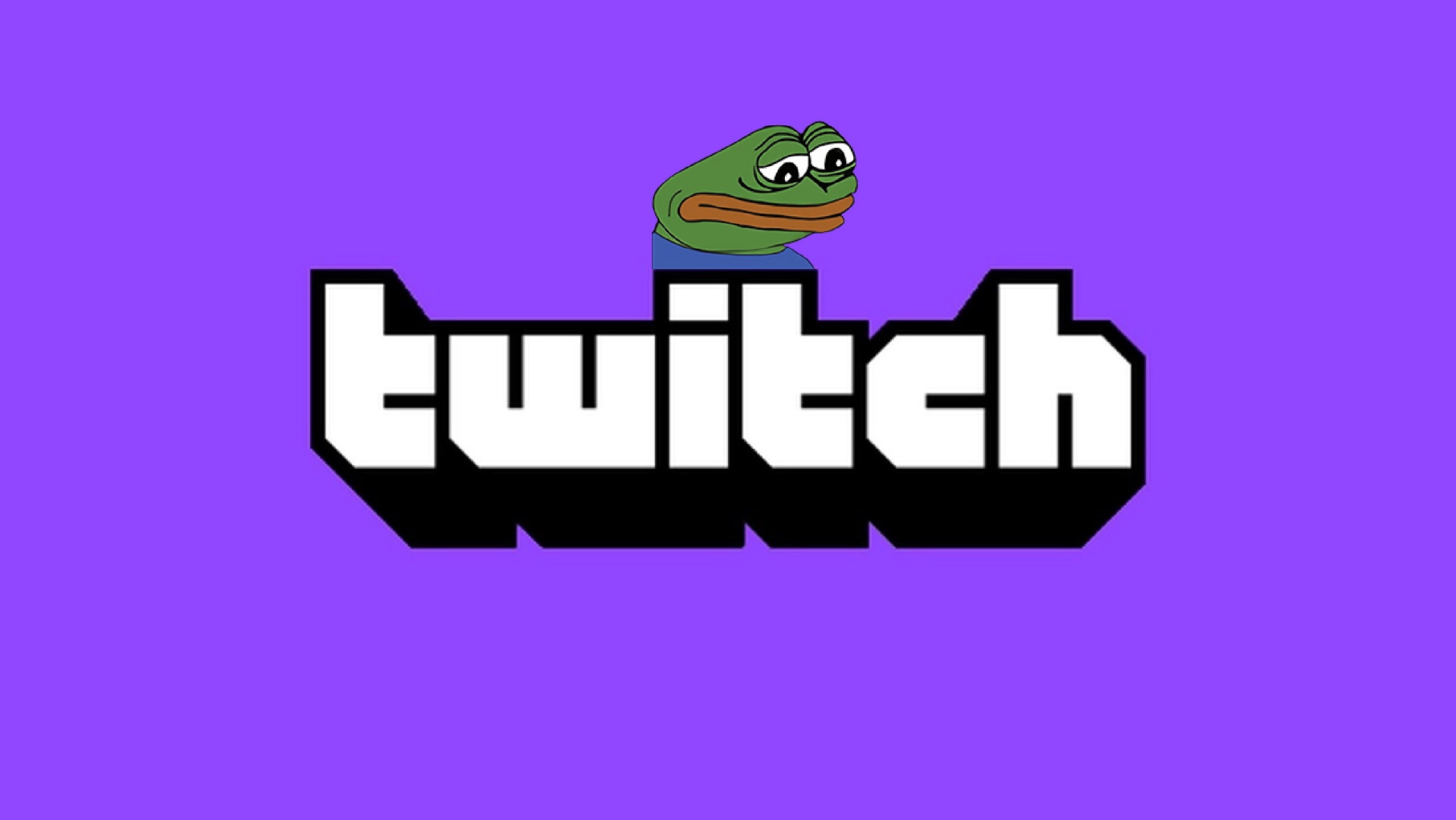 Twitch logo with Sadge emote, which has a special meaning among Twitch viewers