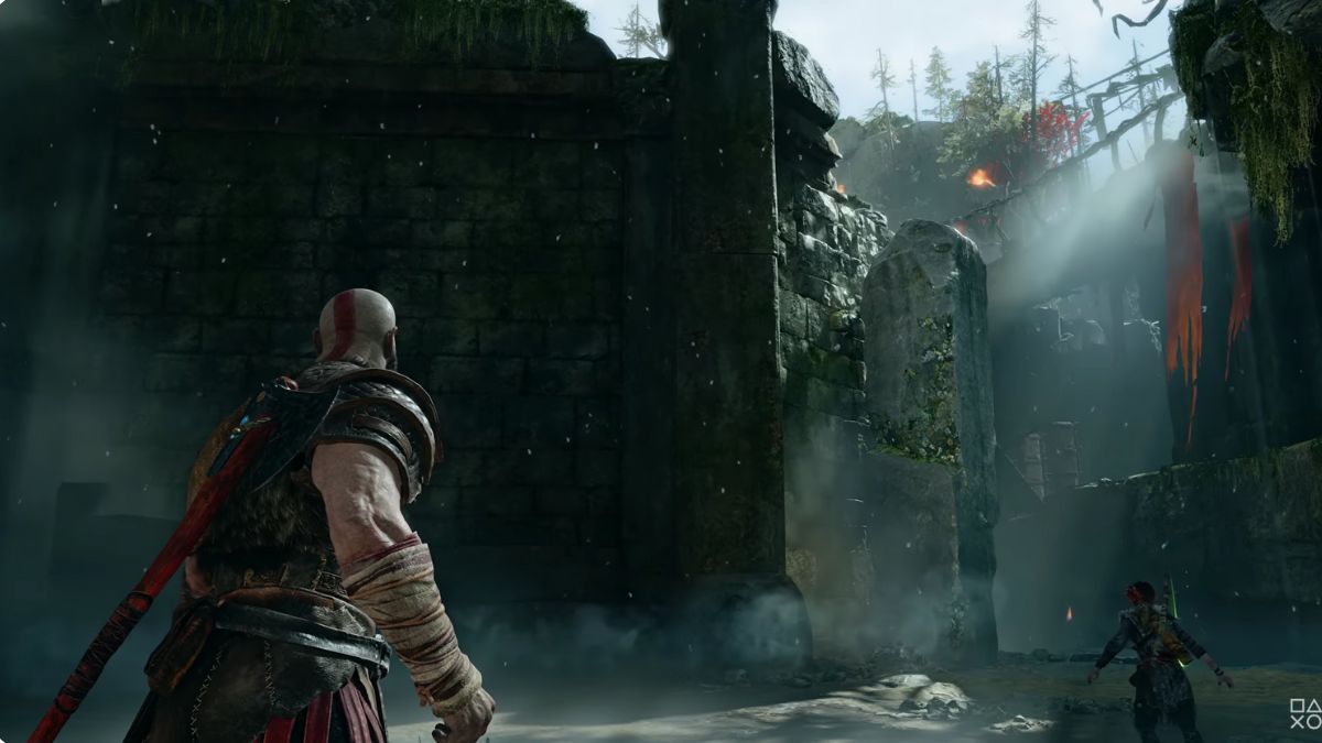 God of War Ragnarok scene