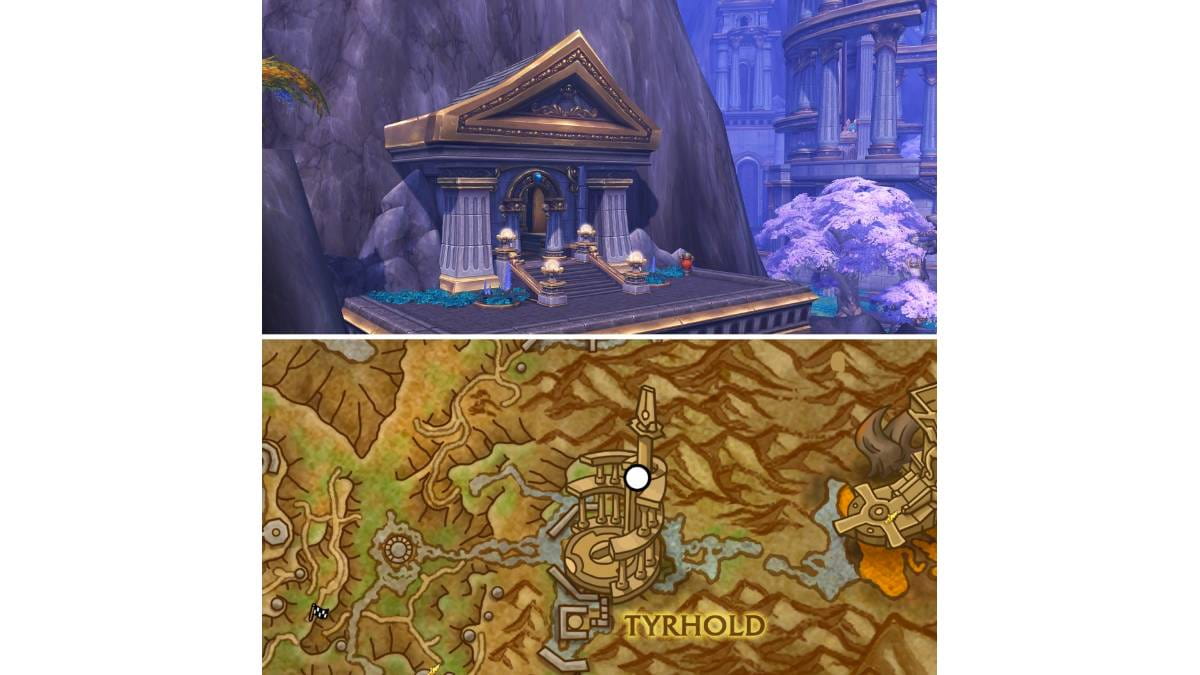 Map showing Tyrhold in Thaldraszus