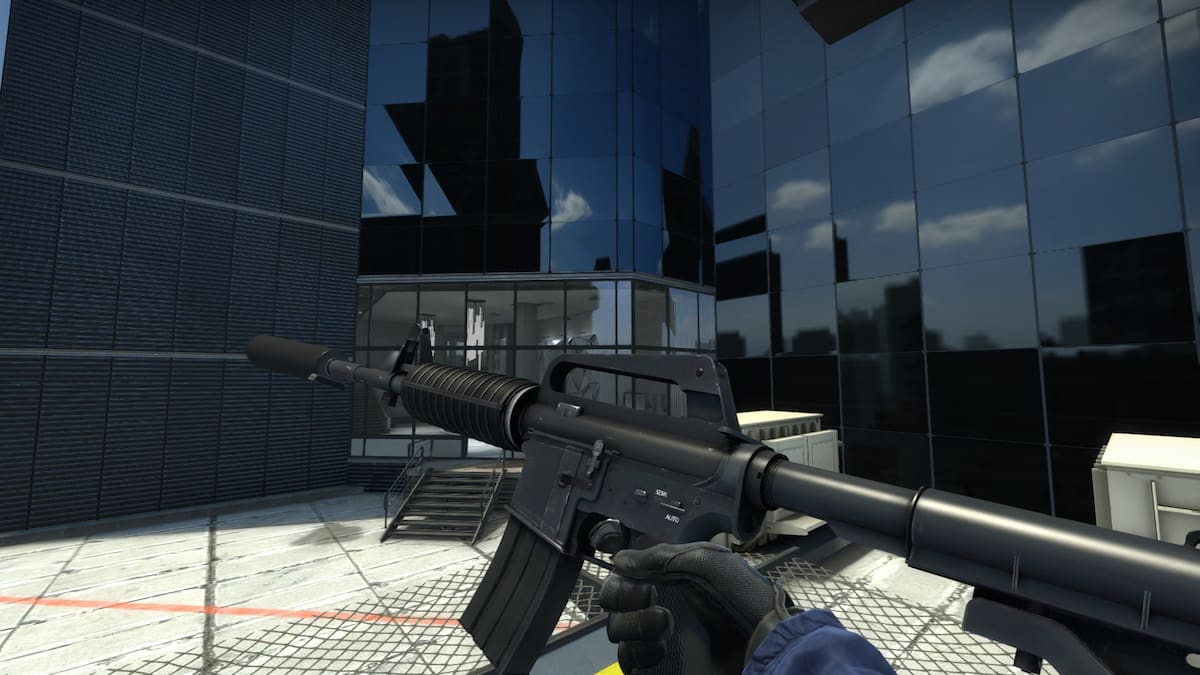 The default M4A1-S skin in CS:GO