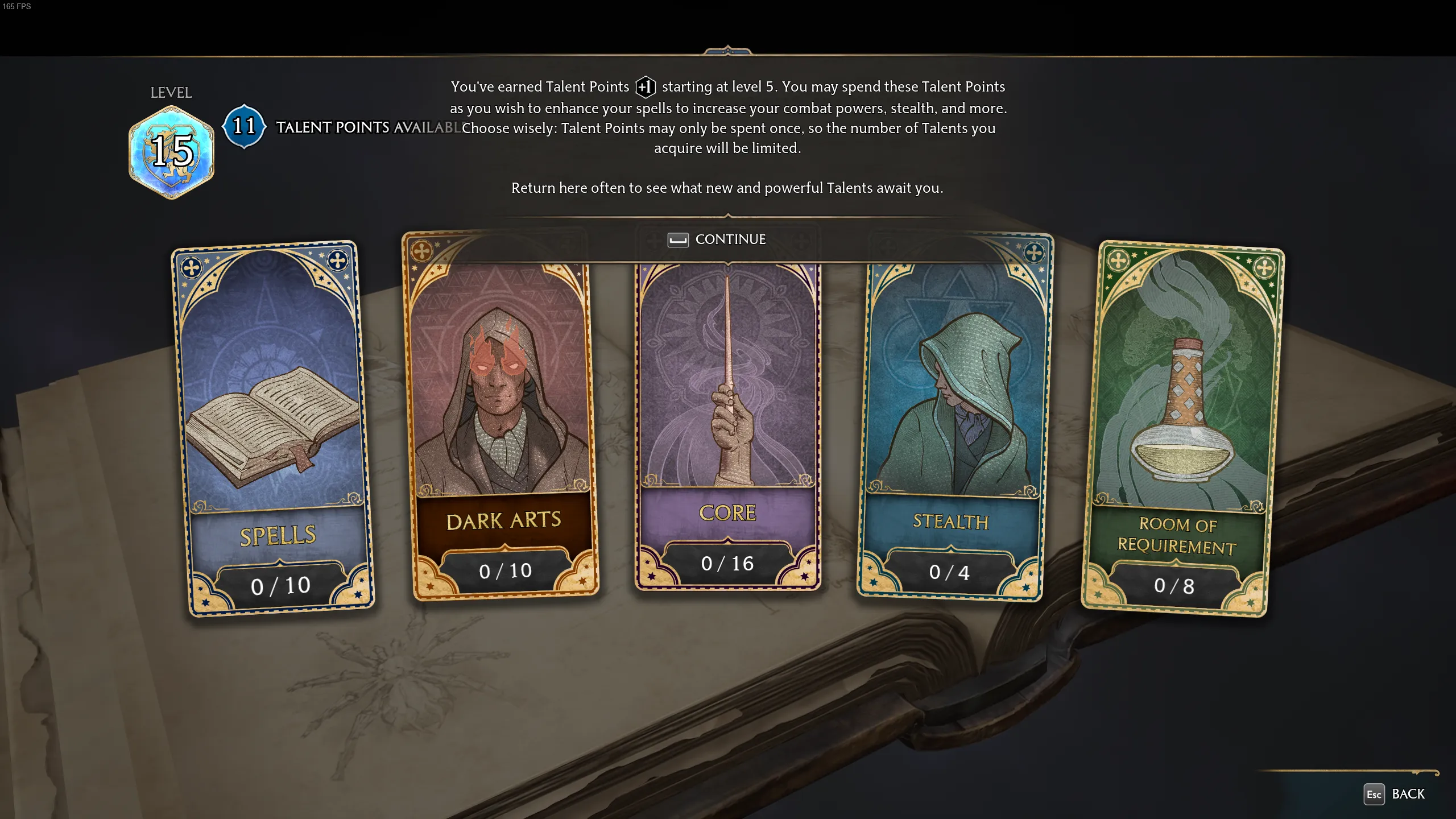 Talents Hogwarts Legacy