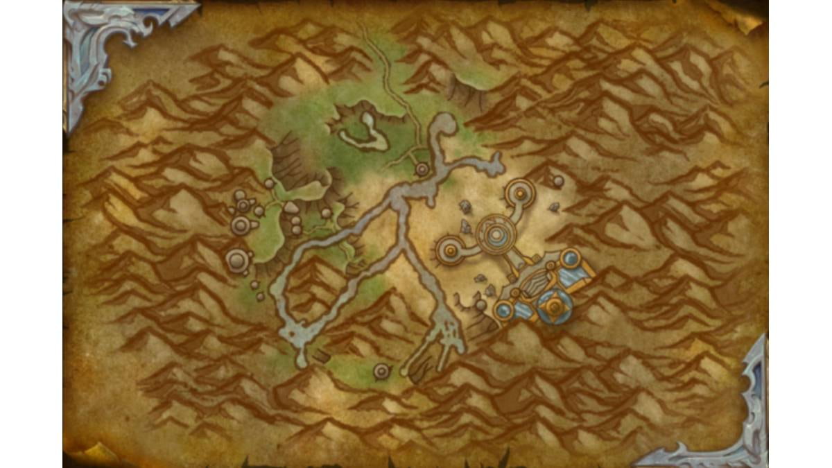 The map showing Primalist Tomorrow in Thaldraszus