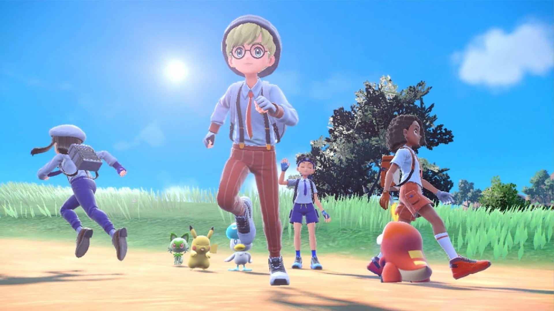 Pokémon Scarlet and Violet gameplay screenshot. The next pair of Pokémon games on the best-selling Nintendo Switch games list.