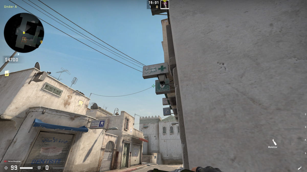 Support Flasjbang A-long double doors CS:GO