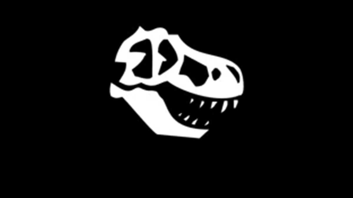 Dinosaur Skull Banner 