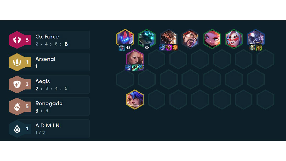 Ox Force with Viego as core in Teamfight Tactics (TFT)