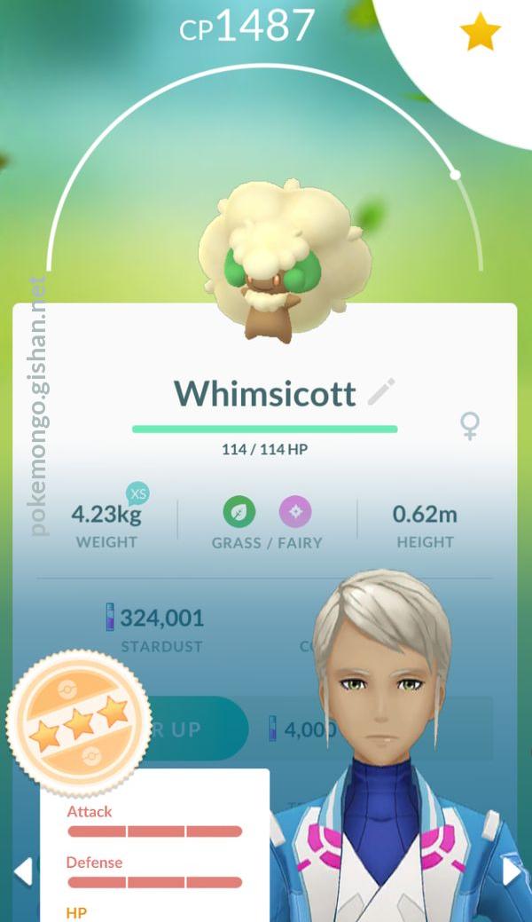 whimsicott pokemon go