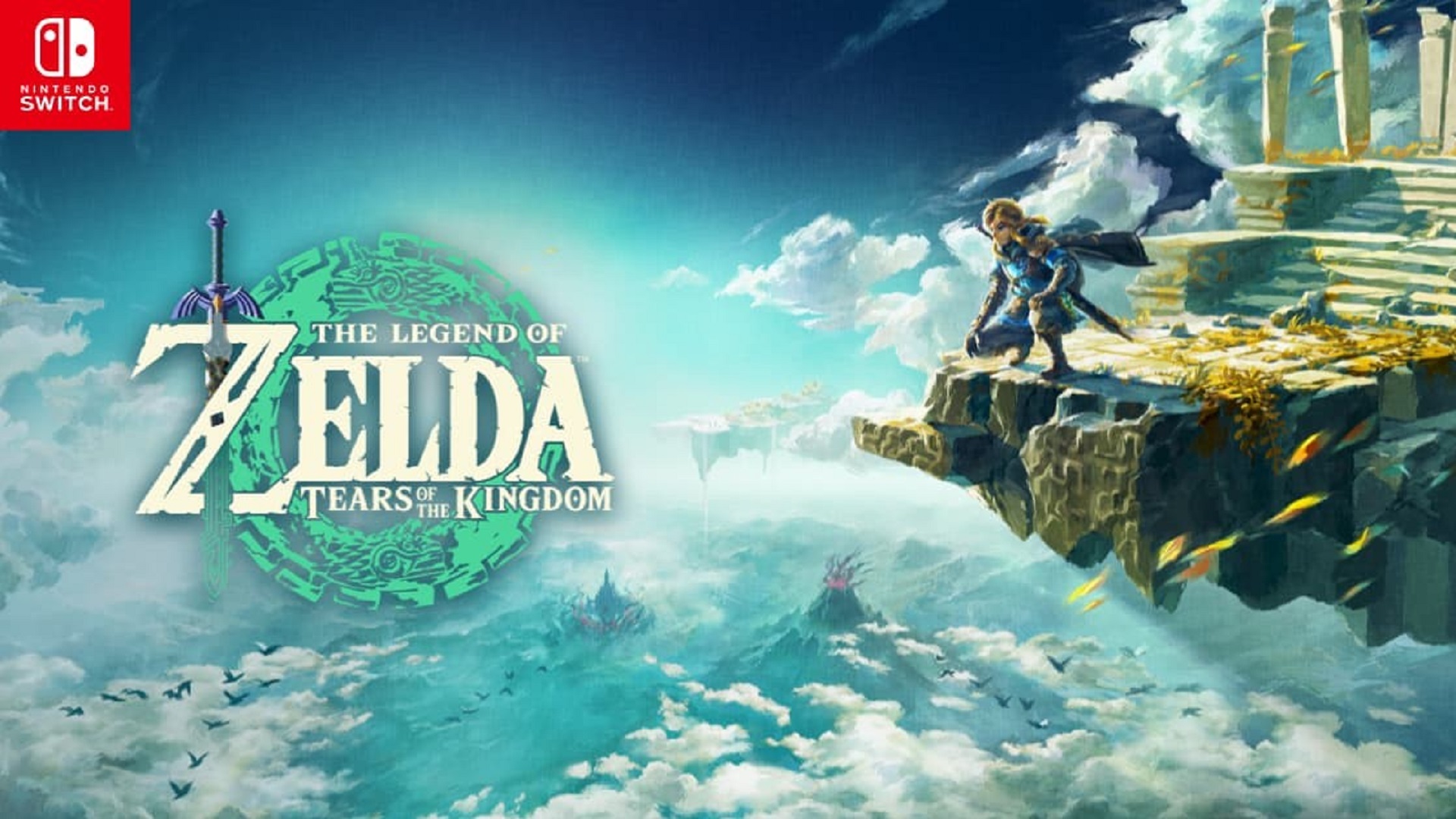 Logo for Tears of the Kingdom, the most recent entry in the list of all Zelda games