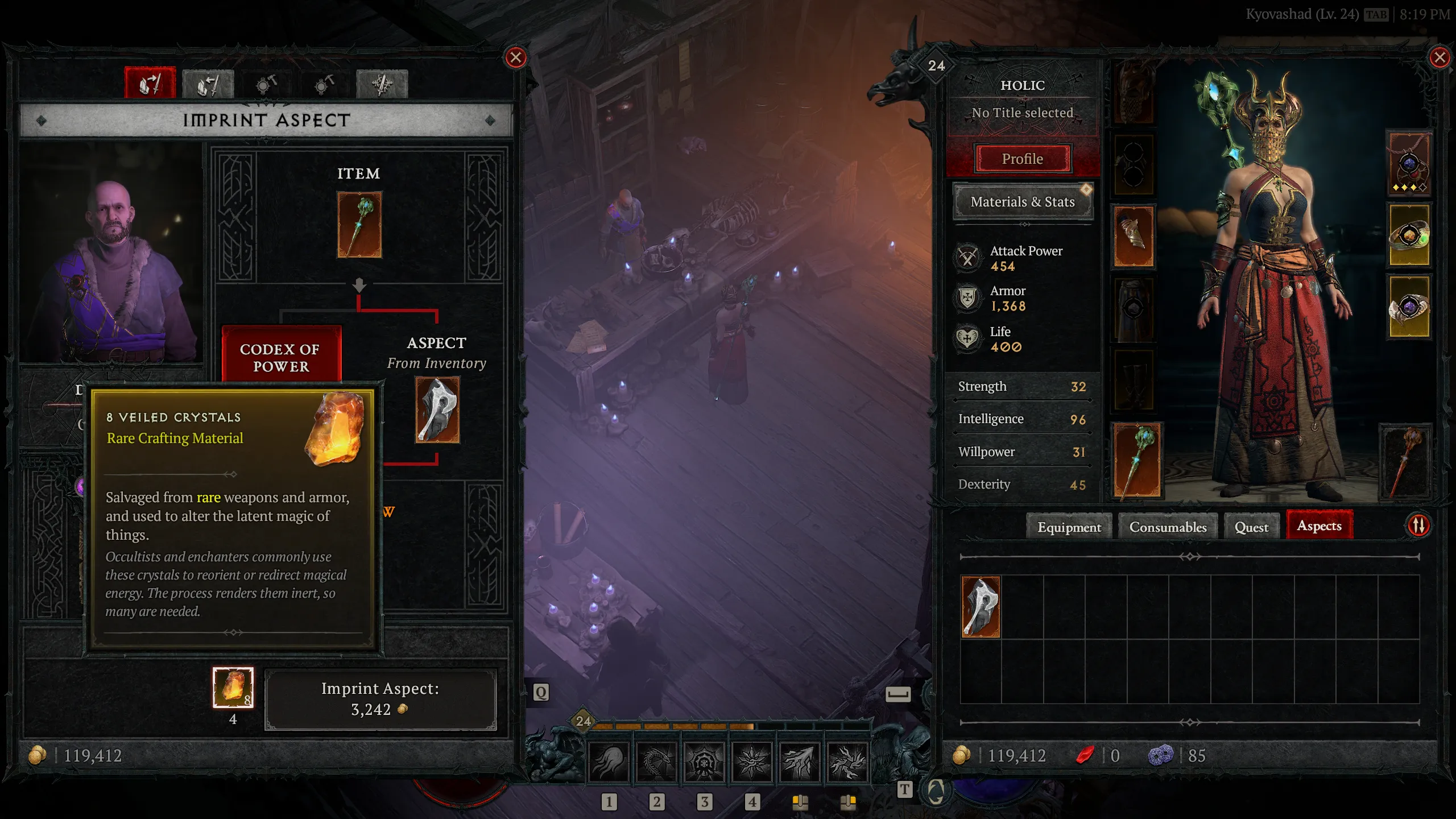 get more Veiled Crystals in Diablo 4