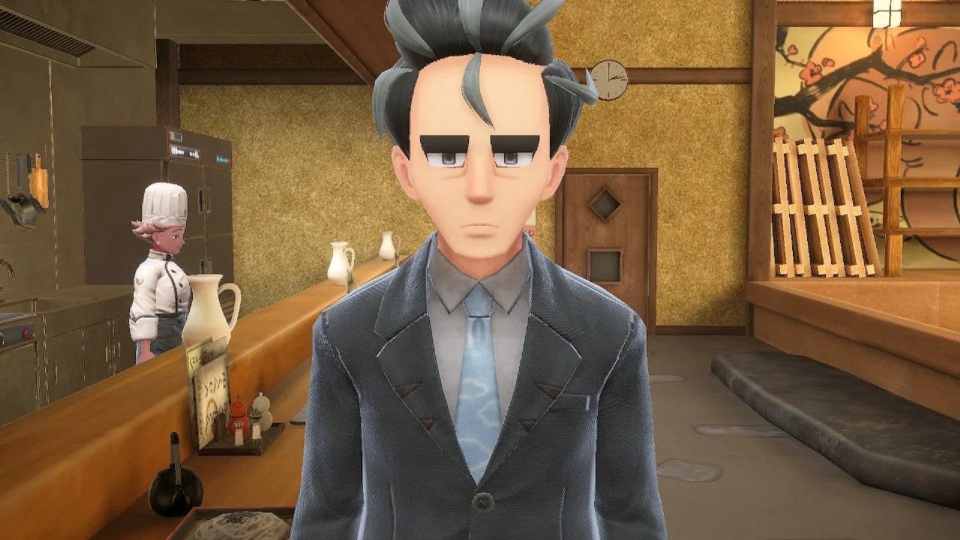 Larry, who you will fight after ordering the Pokémon Scarlet and Violet secret Gym order.