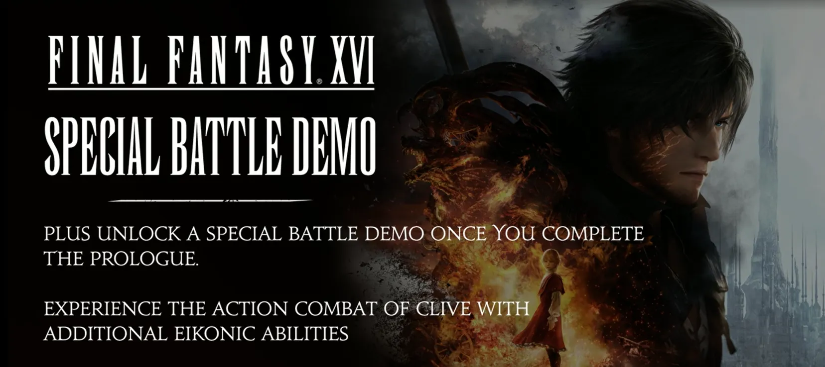 Read reads "Final Fantasy XVI Special Battle Demo".