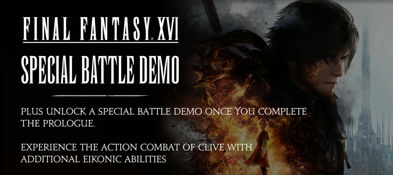 Read reads "Final Fantasy XVI Special Battle Demo".
