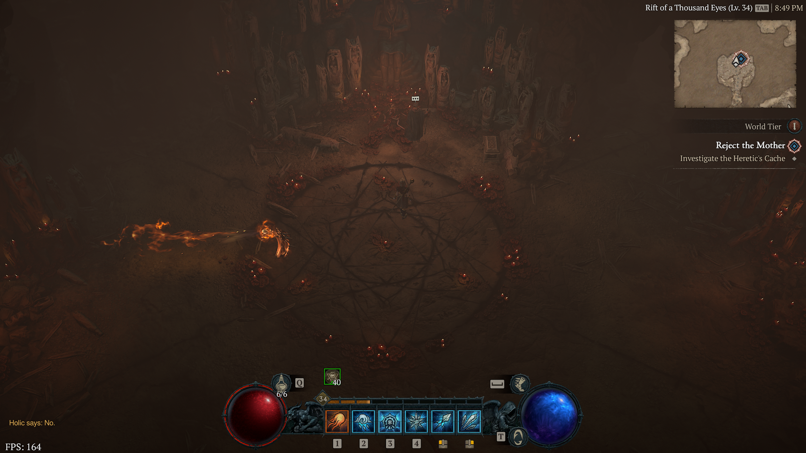 reject Lilith at her secret shrine in Diablo 4
