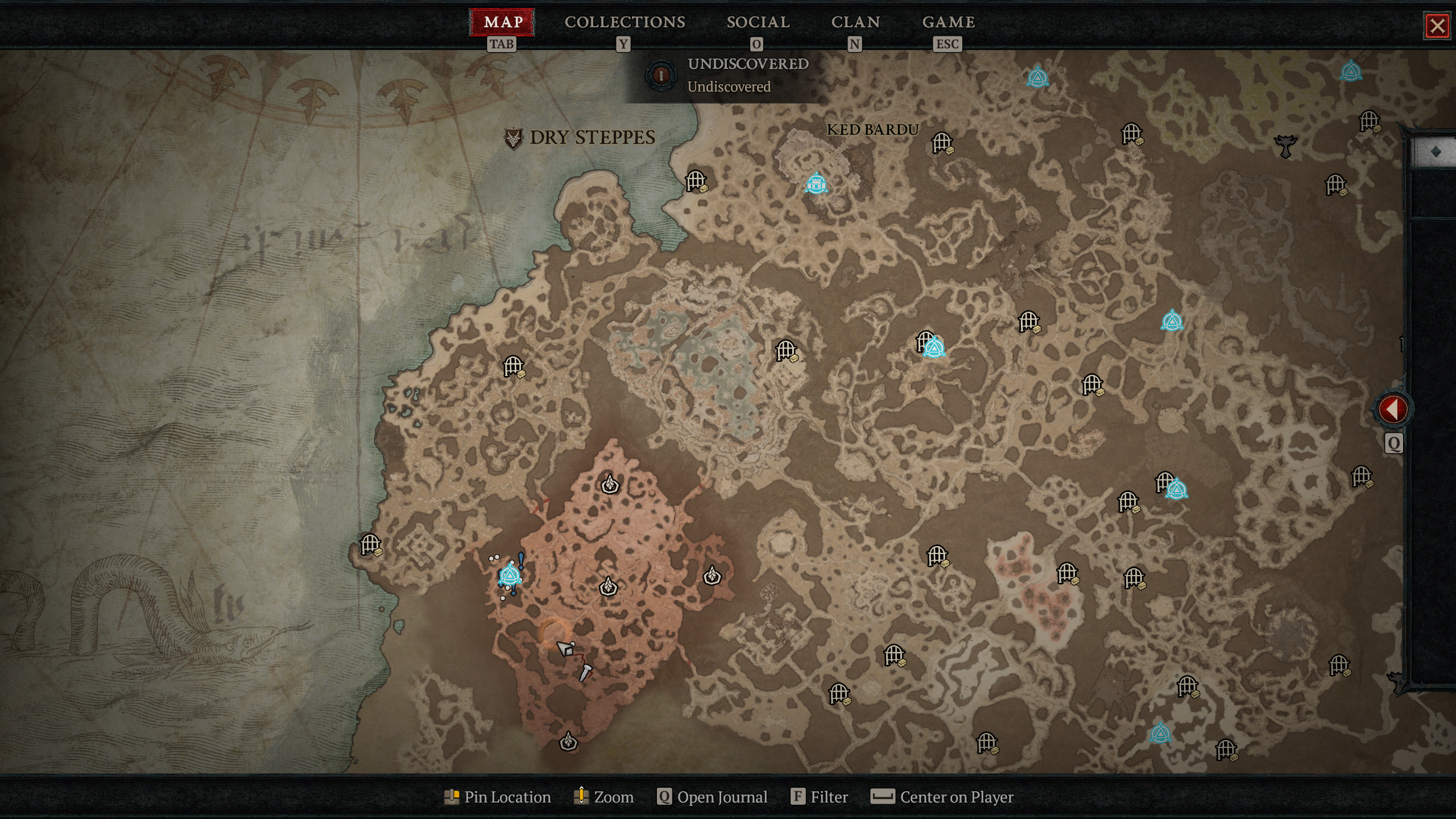 All Waypoints in Dry Steppes in Diablo 4