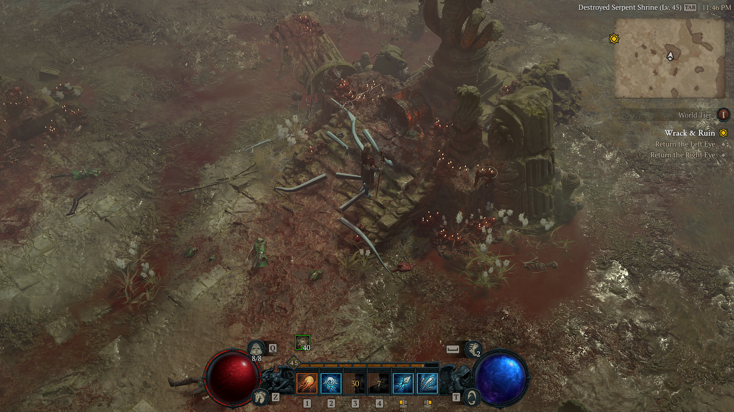 find the Serpent's Left and Right Eye in Diablo 4