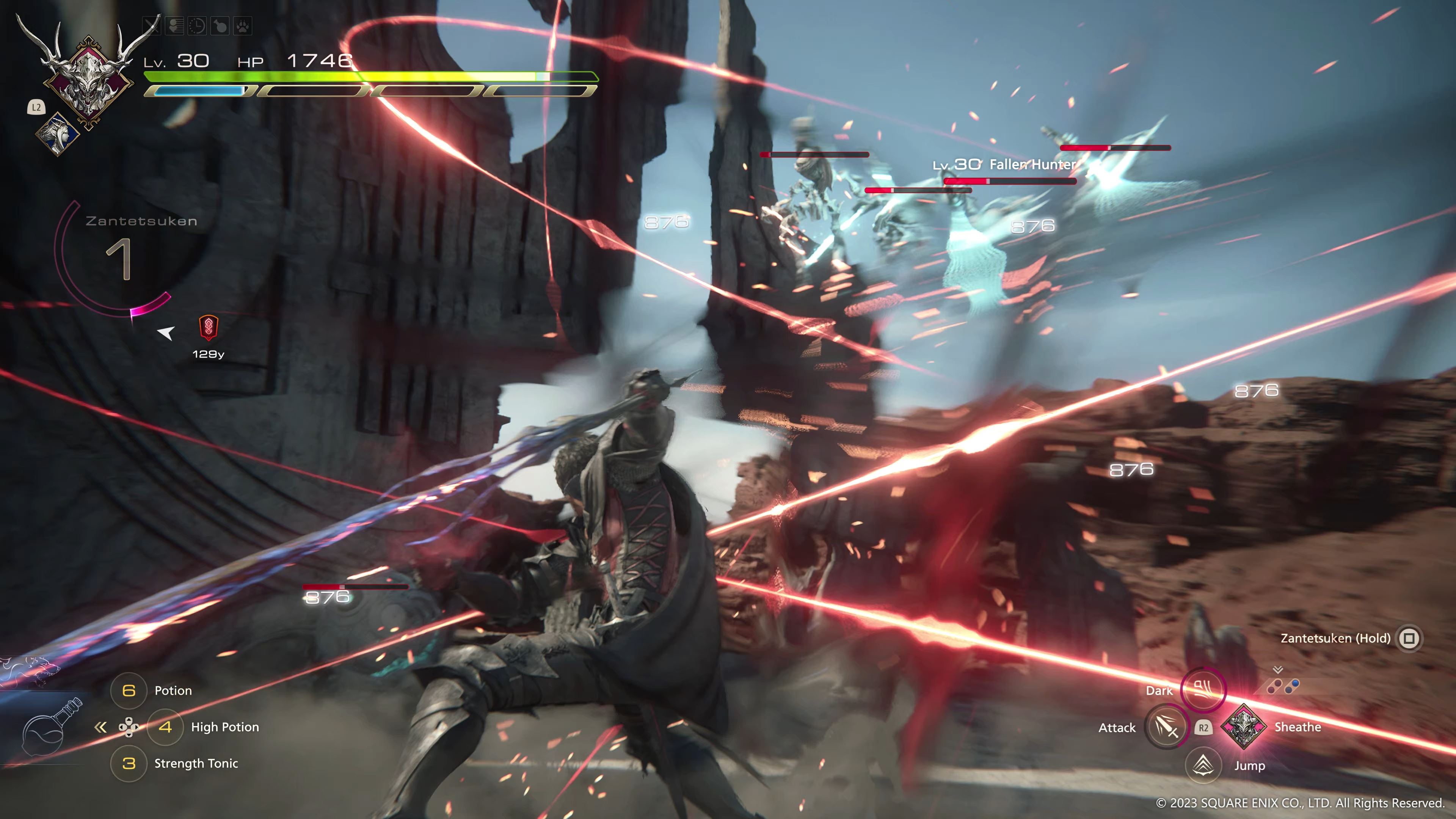 FFXVI combat