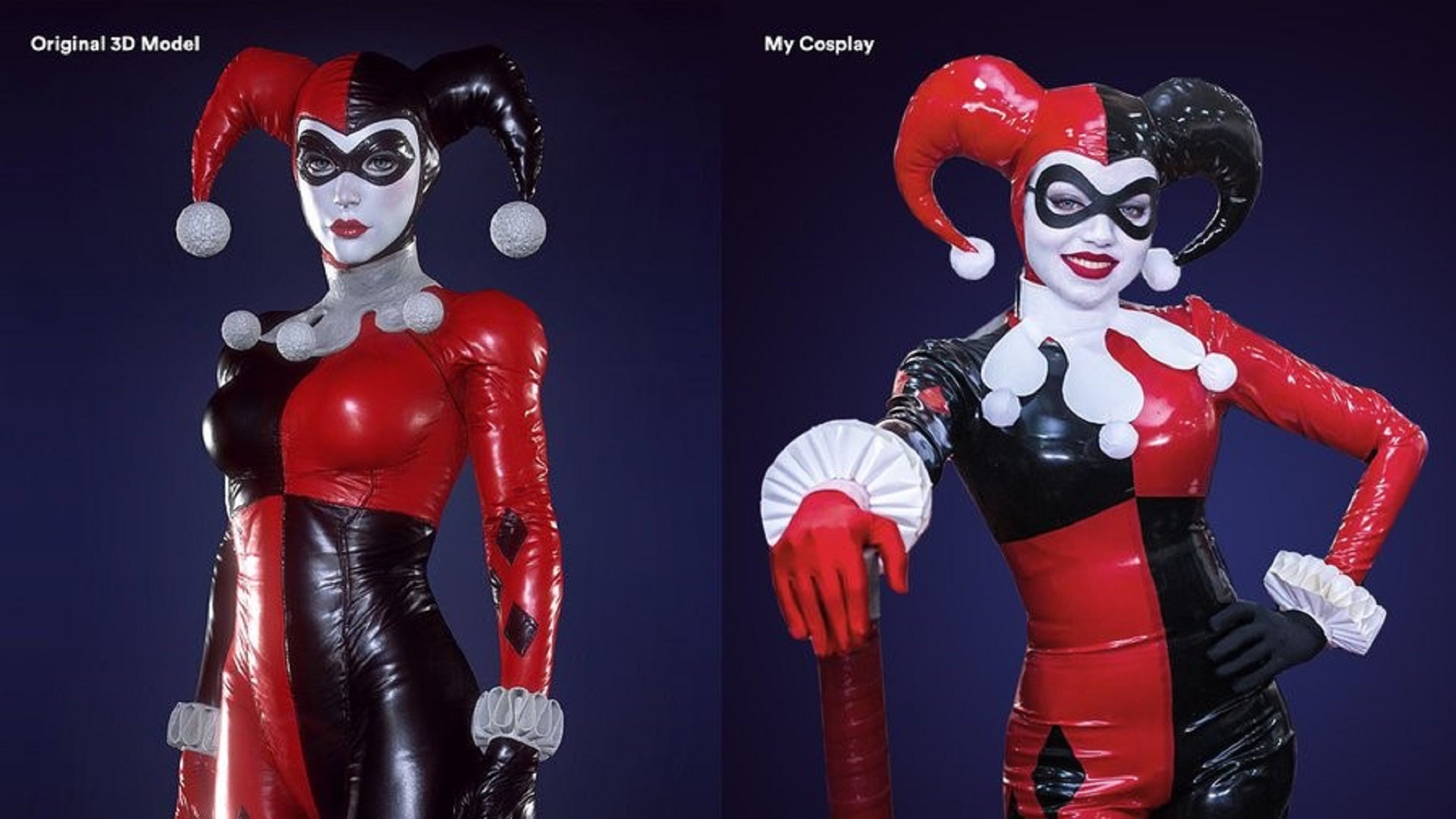 Classic Harley Quinn cosplay