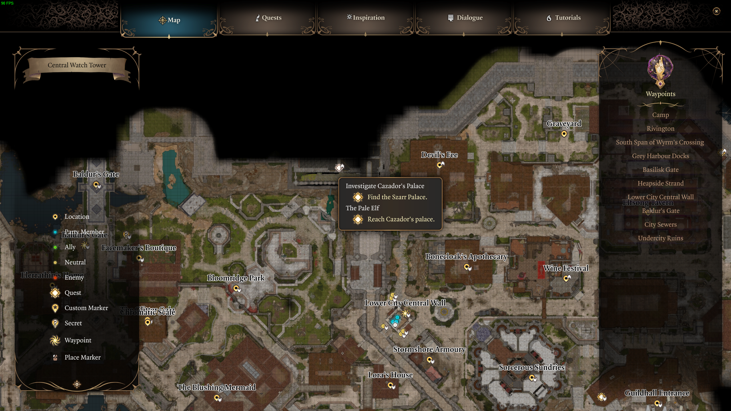reach Cazador's Palace in BG3