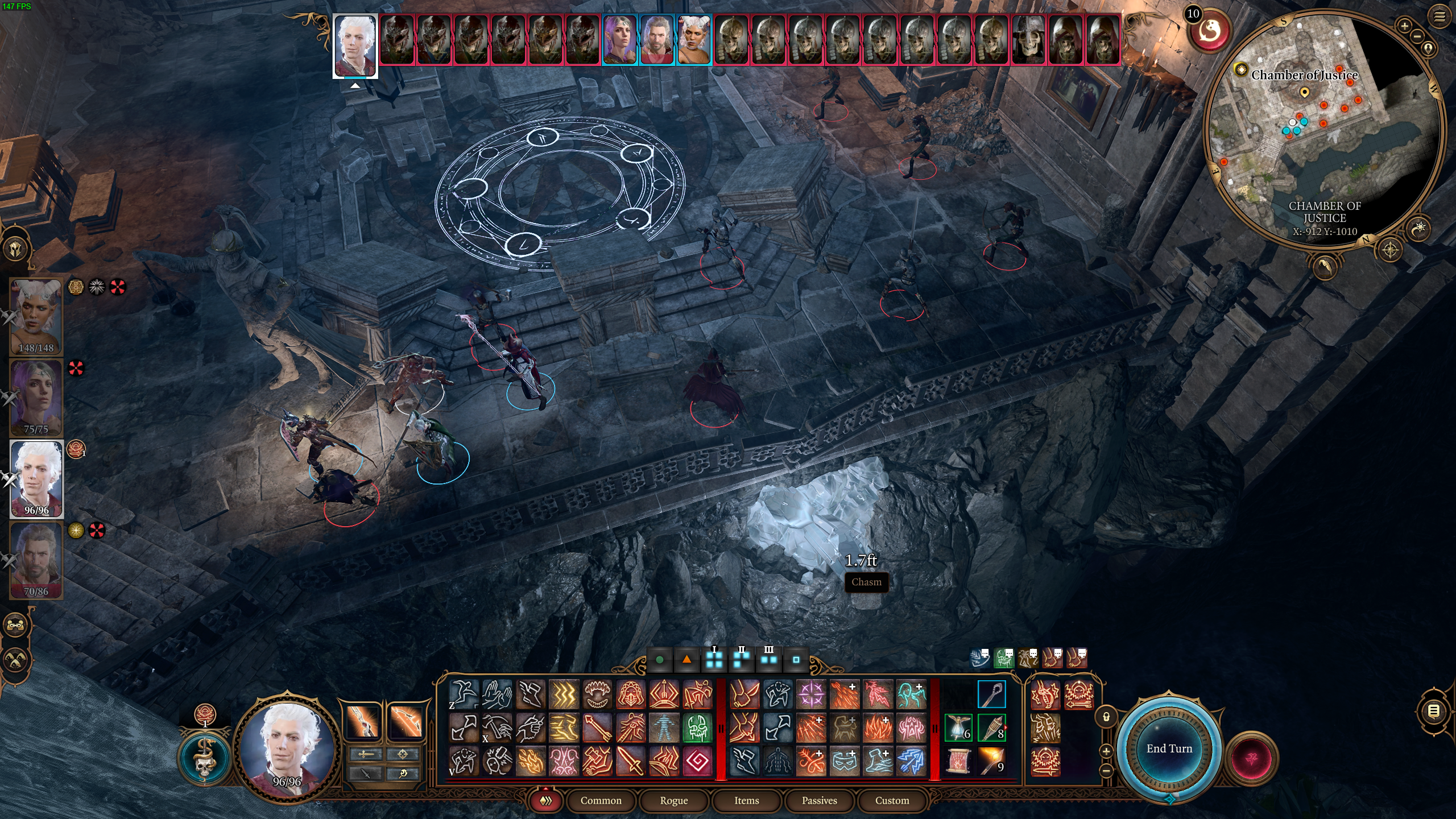 pass the Chamber of Justice in Ansur's Lair in BG3