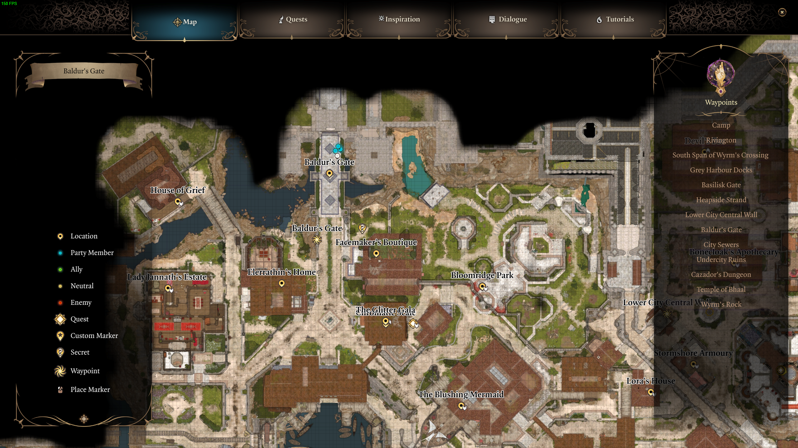 Upper City in BG3 