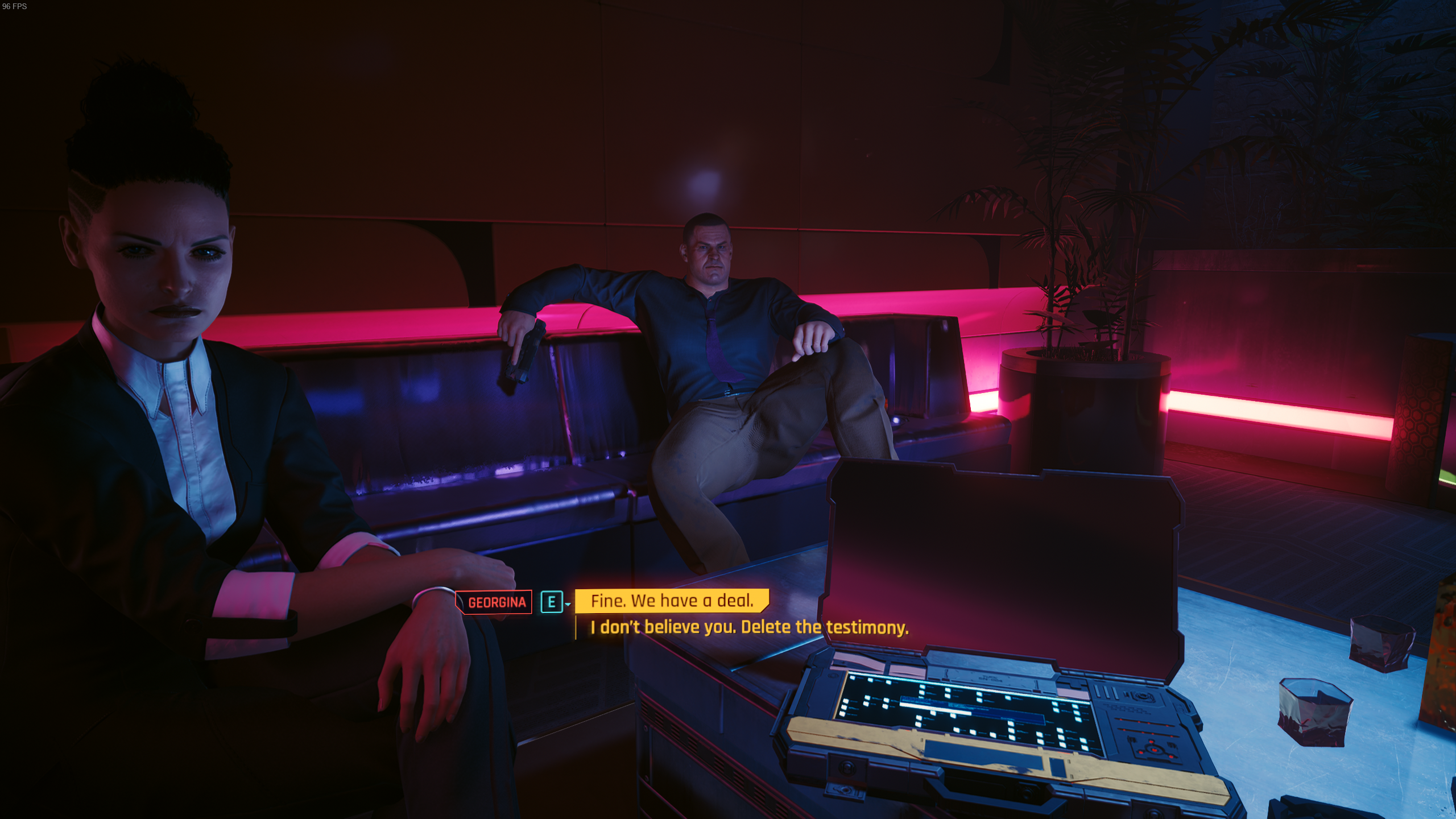 make a deal with Georgina Zembinsky in Cyberpunk 2077