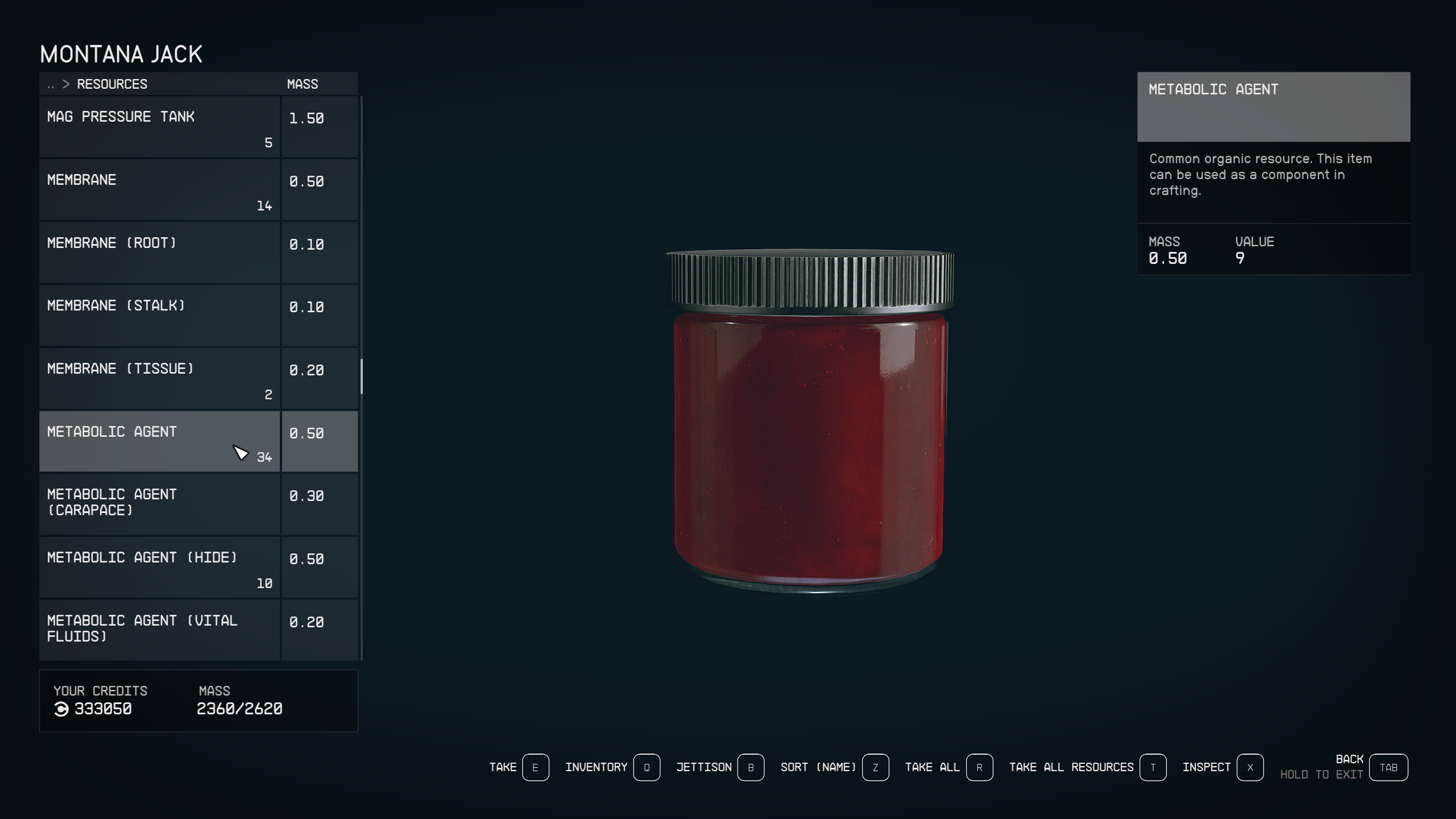 get Metabolic Agent in Starfield
