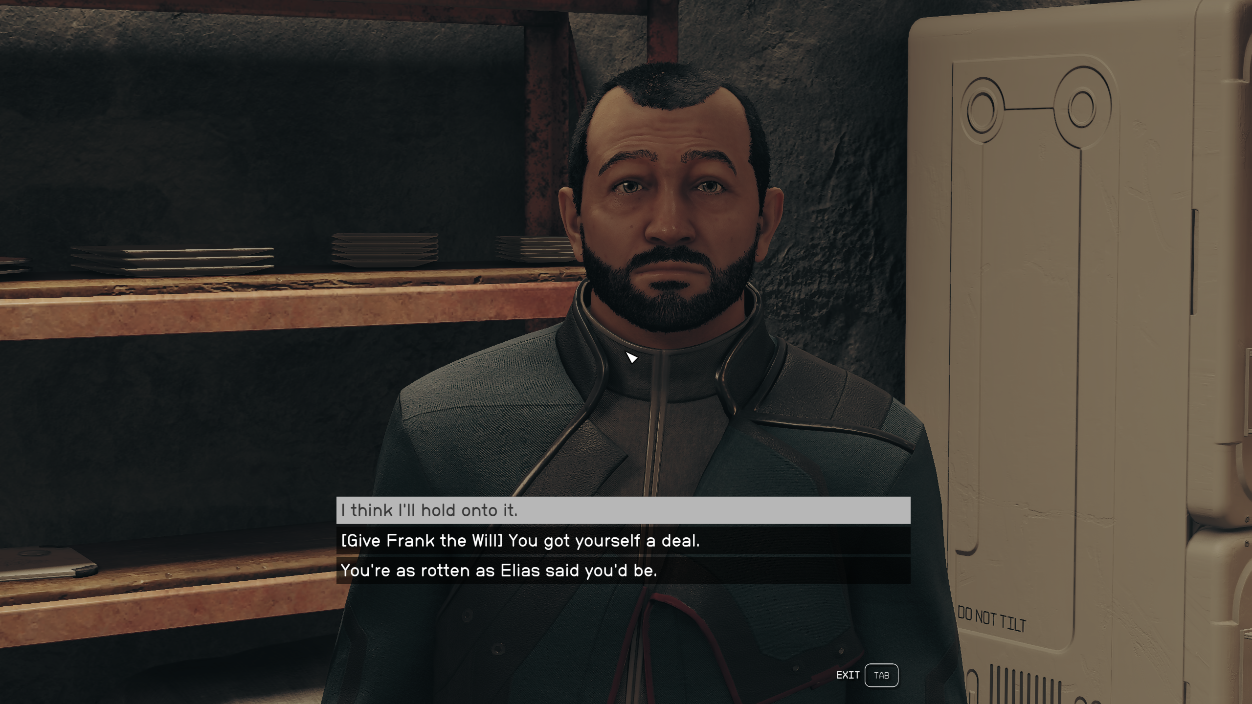 Starfield: Should you hand the Will over to Frank Langston or Elias Cartwright?