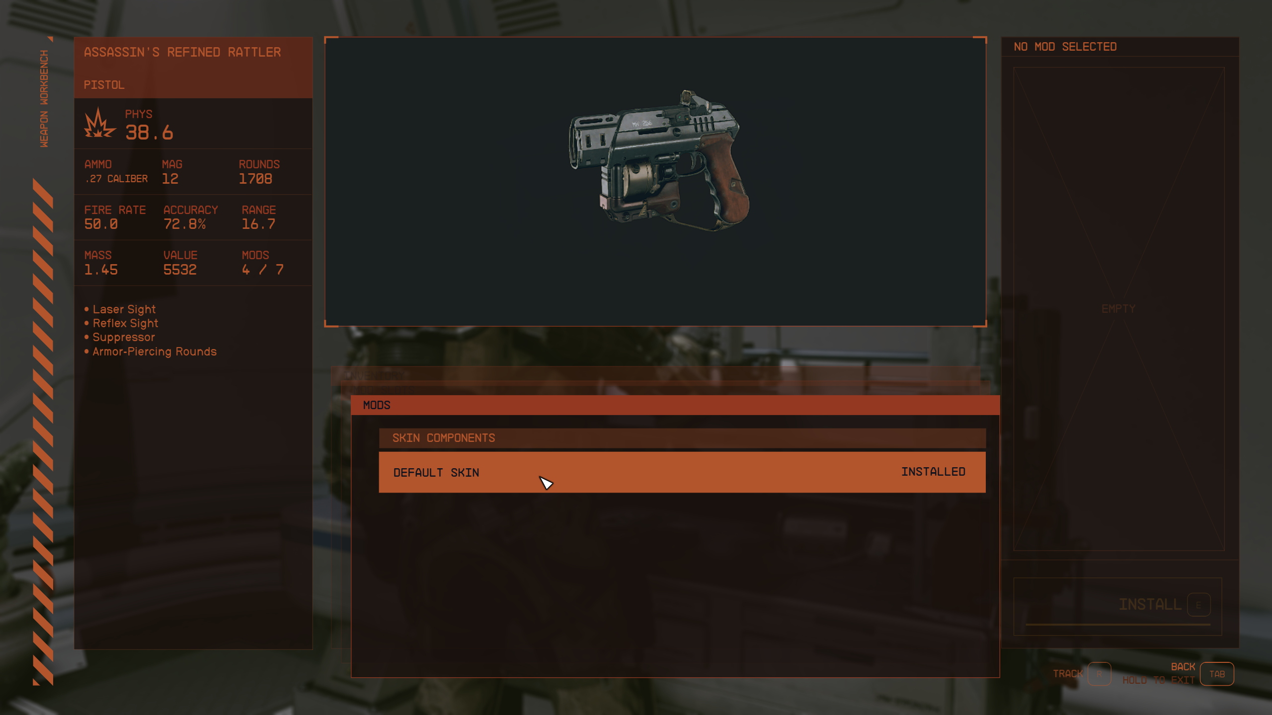 Starfield: How to find and equip weapon skins