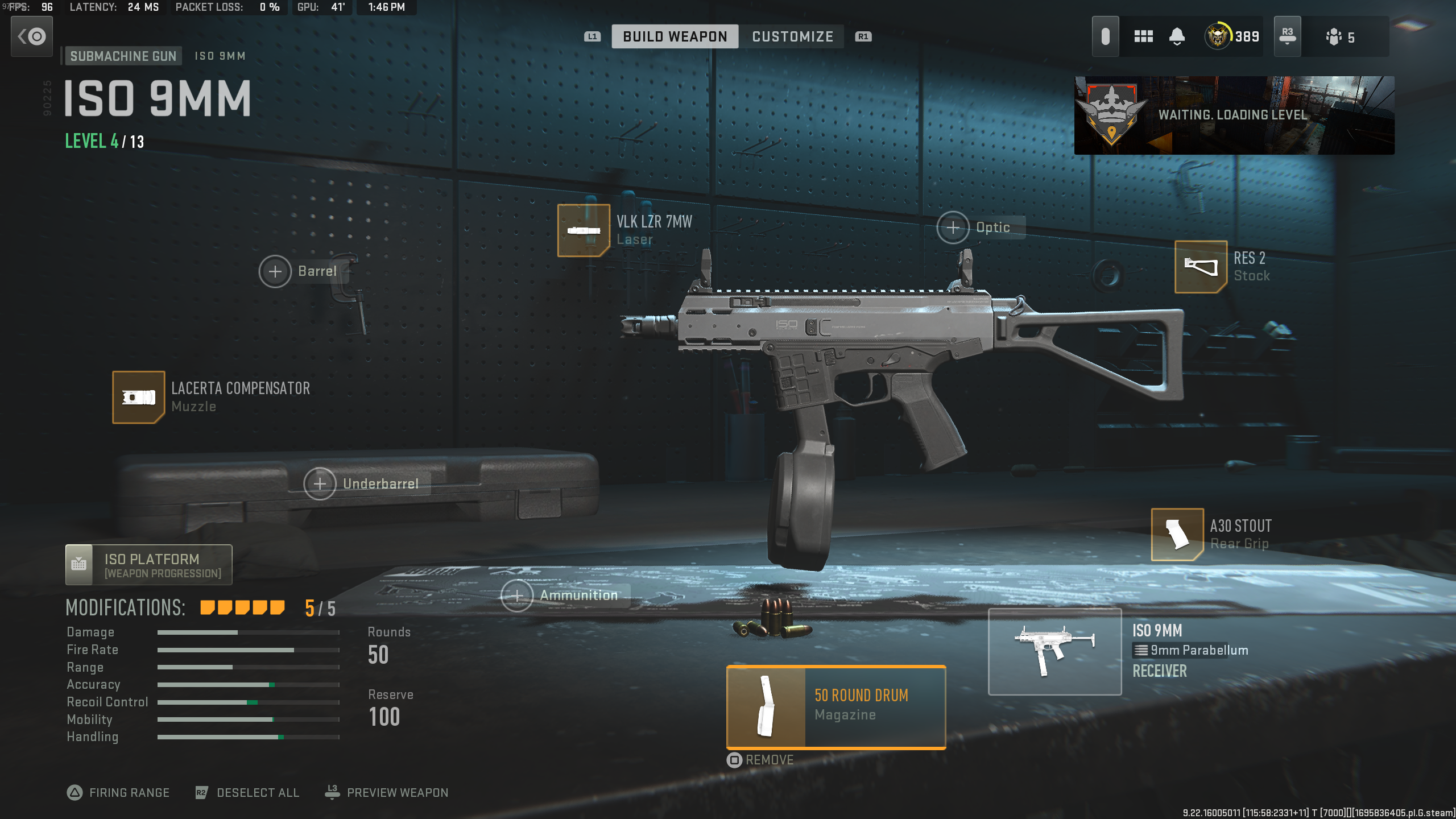 ISO 9mm loadout Warzone