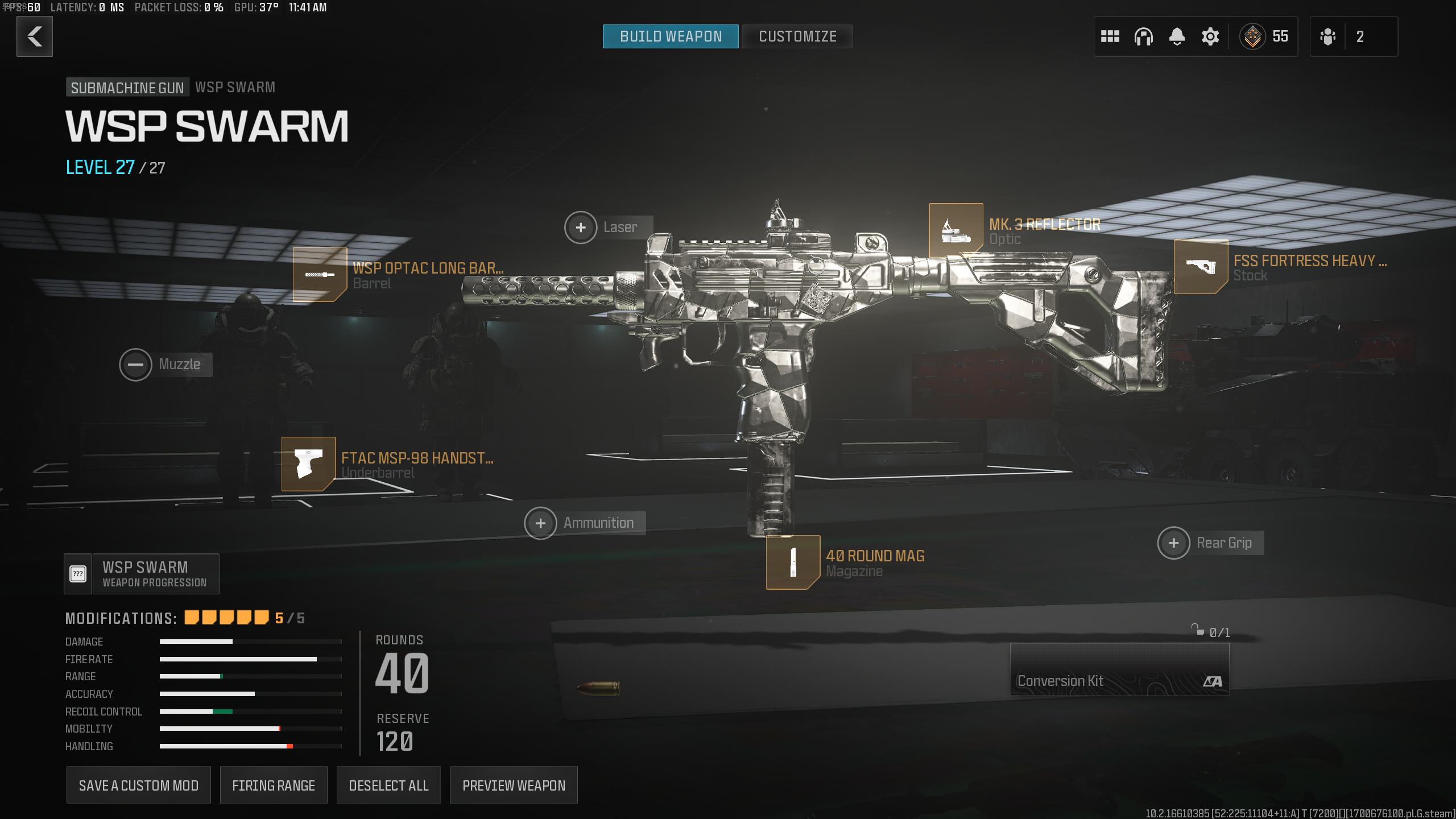 The best WSP-Swarm loadout in MW3