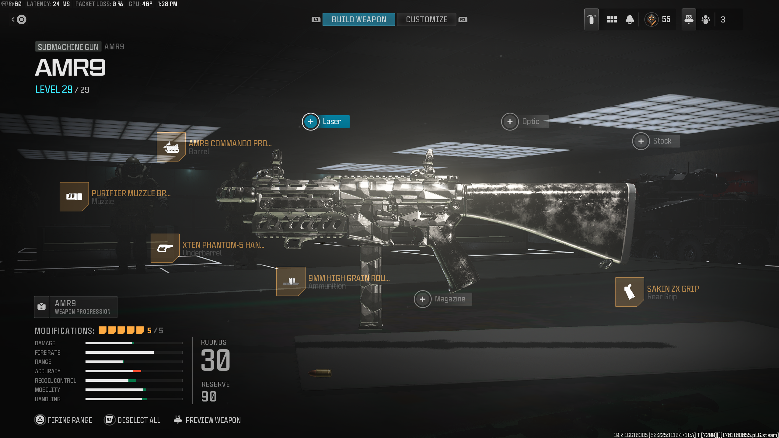 The best AMR9 loadout in MW3