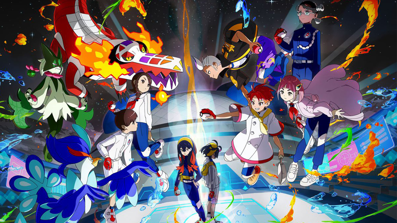 Pokemon Scarlet and Violet Indigo Disk key art