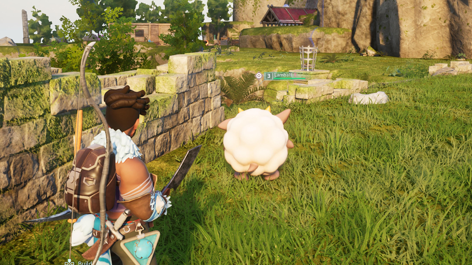 Player with Meat Cleaver sneaking up on Pal