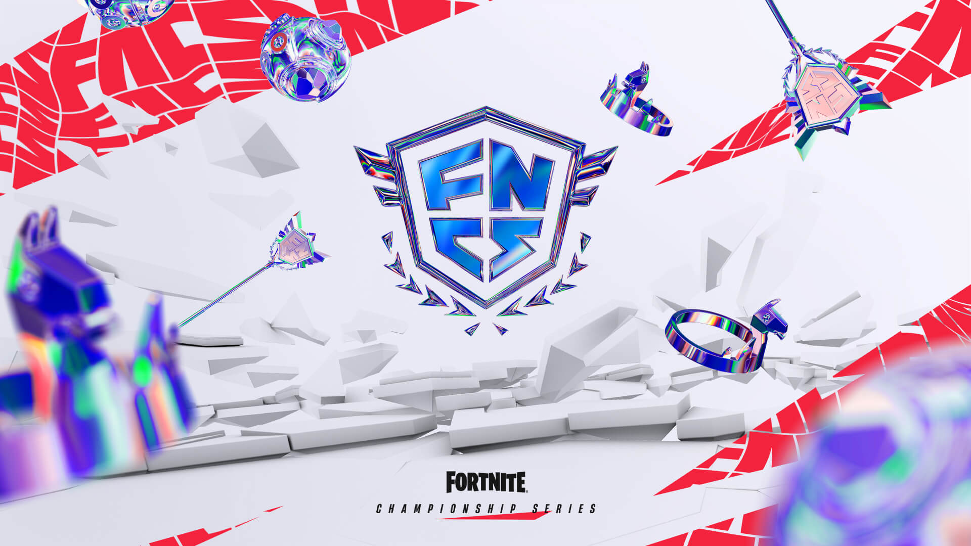 The blue FNCS logo on a white background, with red and blue accents around it.