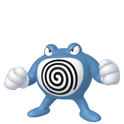 The Pokemon Poliwrath.