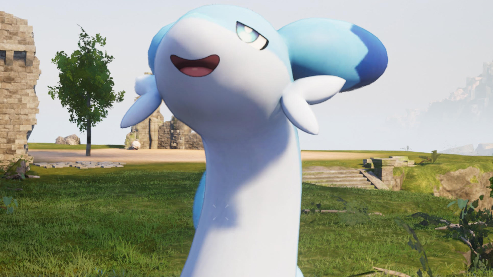 chillet in Palworld looking happy