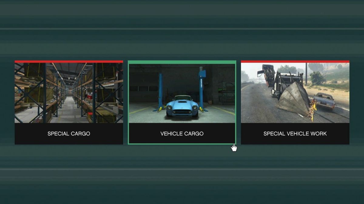 Options that are available when buying a business from the office in GTA online. 