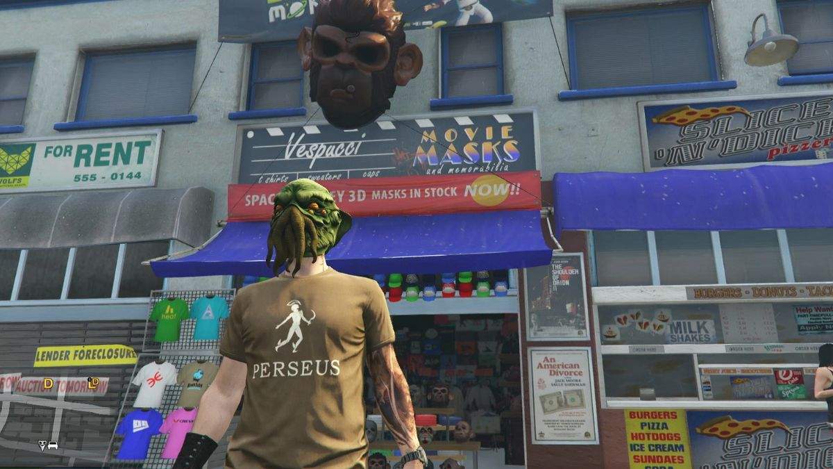 GTA Online player wearing a mask outside where to buy masks in GTA V and GTA Online