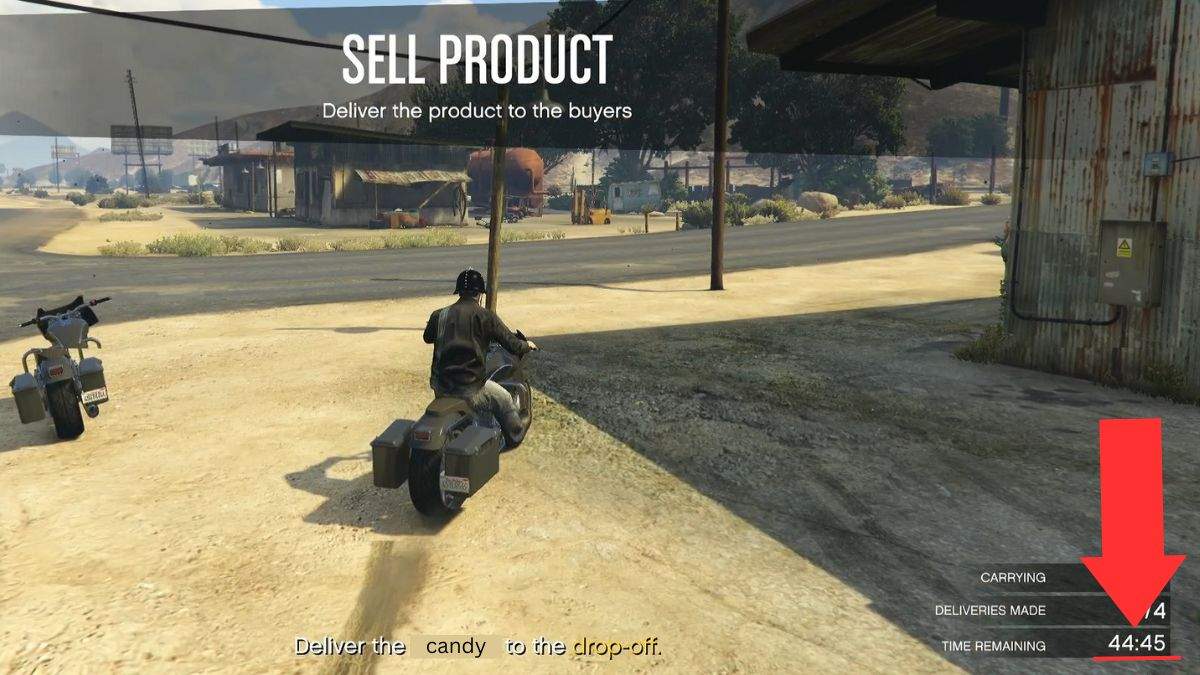 A solo player starts a delivery mission in GTA Online with increased time.